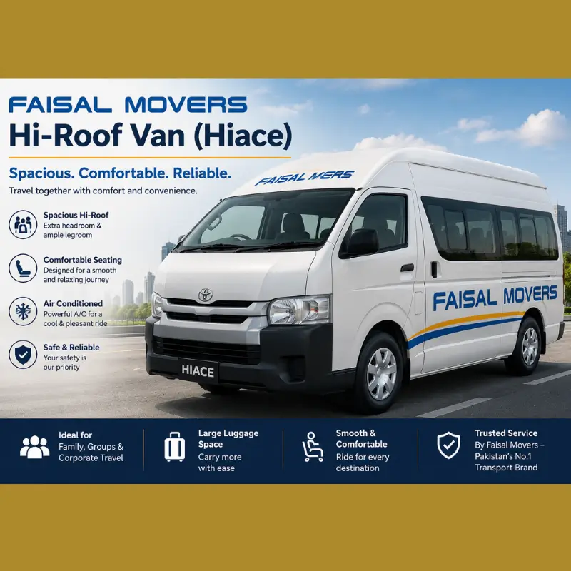 faisal movers Hi-Roof Van (Hiace)